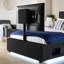 XR Living Ava Upholstered TV Bed with LED Lighting-109116948-109116945