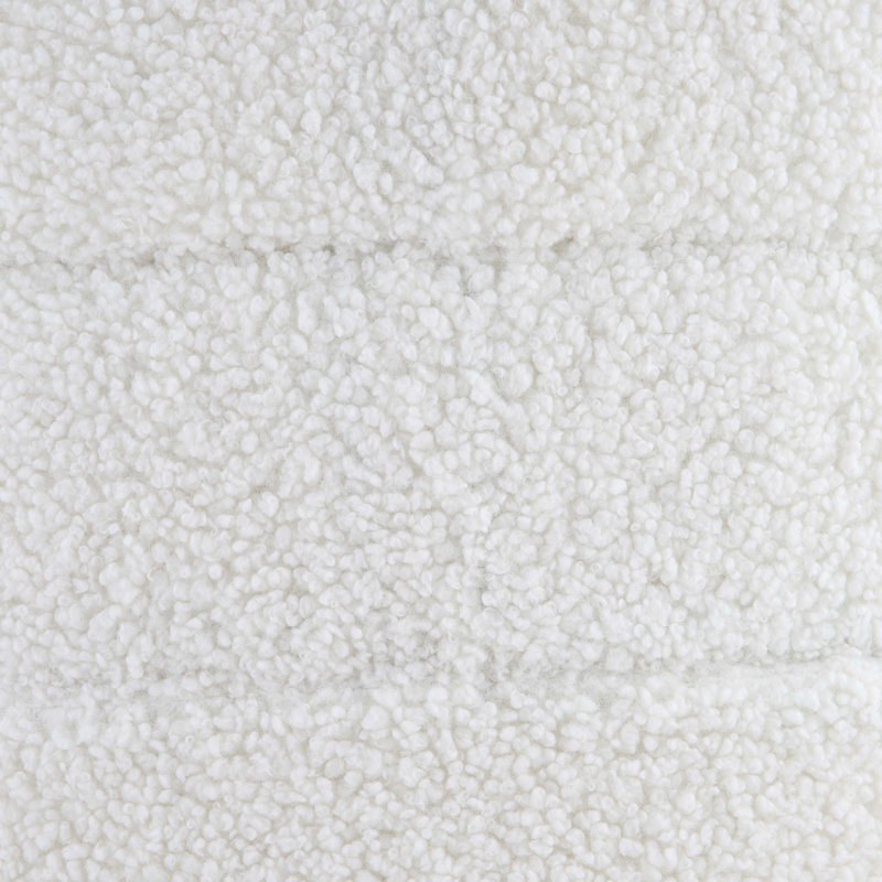 Accent Chair, White Faux Sherpa