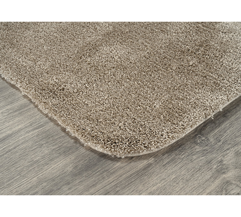 Billy-Dean Nylon 2 Piece Bath Rug Set with Non-Slip Backing, Taupe