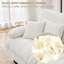 Canapé-lit confortable et polyvalent pour le salon, canapé rembourré 2 places avec coussins lombaires et repose-pieds-1395711202