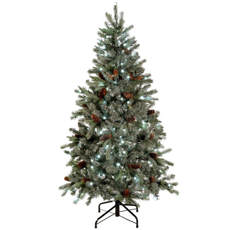 150cm H Lighted Artificial Spruce Christmas Tree