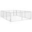 Vidaxl Outdoor Dog Kennel With Door  Galvanised Steel-125152656