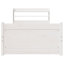 Bed Frame With Headboard Without Mattress White-1375389968