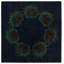 Tapis carré bleu marine Otto