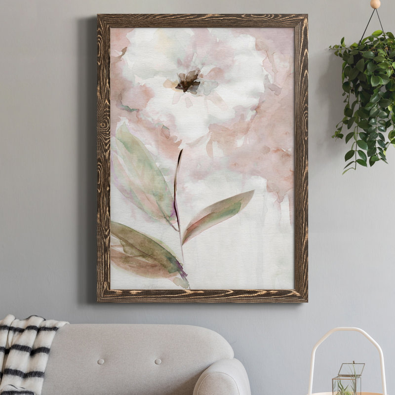 Toile encadrée Summer Bloom I-Premium - prête à être accrochée, H 20 po x l 17 po x P 1,5 po, Noyer