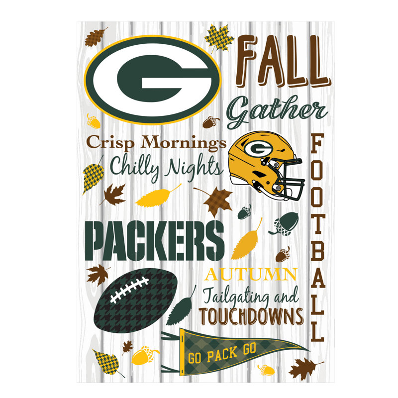 Double face 18 H x 12,5 l, NFL Green Bay Packers