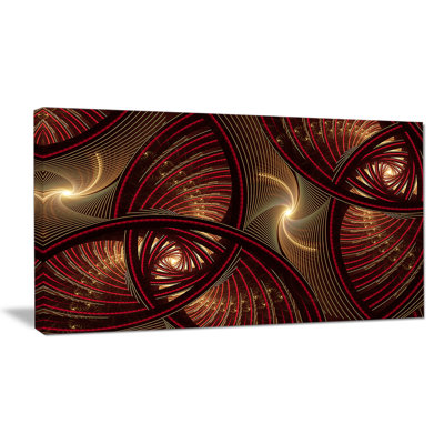 " Brown Symmetrical Fractal Pattern "