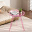 Table d'appoint ronde transparente en acrylique avec plateau amovible, table de bout moderne et table de chevet pour le salon, la chambre à coucher et les petits espaces de bureau