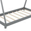 Lit plateforme House avec structure triangulaire-1064462186