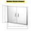 Stainless Steel Outdoor Kitchen BBQ Access Door | Heavy Duty Flush Mount Cabinet Door for Grill Island, Patio & Outside Storage – Rust-Proof, Magnetic Seal, Easy Install-134248836