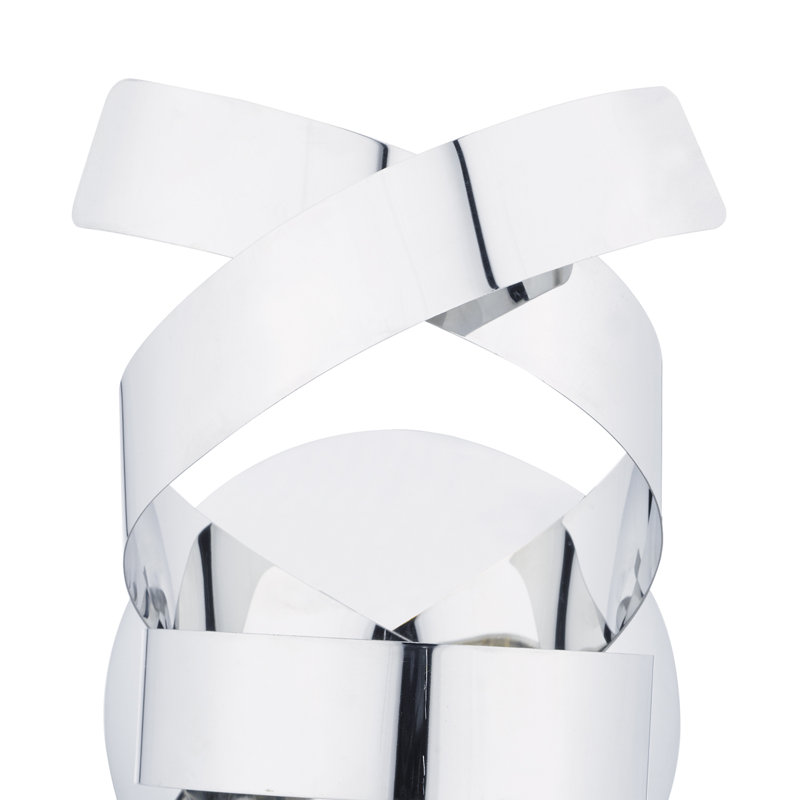 Mcelroy Flush Mounted Sconce, Polished Chrome
