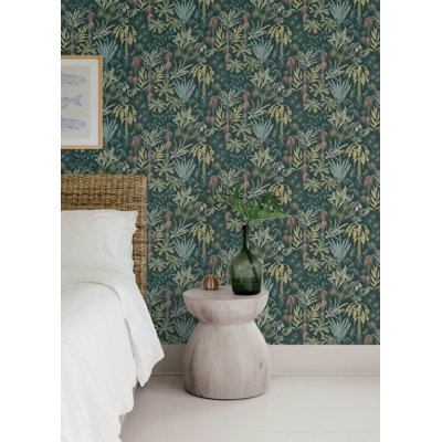 Star Flower Floral Trail Wallpaper