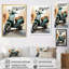 «Green Scooter City Cruiser», art mural sur toile Scooter-91292852-91292849