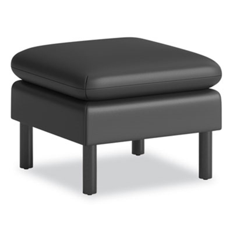 Repose-pieds Parkwyn, Polyuréthane noir, Noir