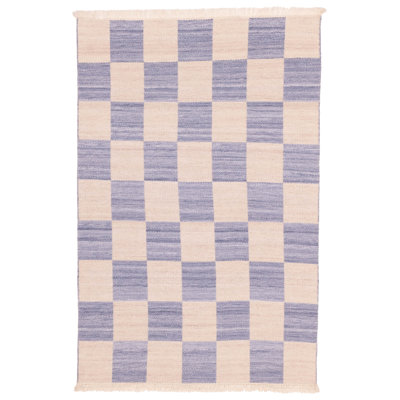 Nevada Slate Blue Kilim 5'0" x 7'8"