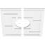 Médaillon de plafond contemporain en PVC de qualité architecturale Knox-36077019