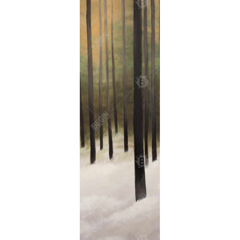 Silent Forest - Seasons Gold Framed Canvas for Home Decor