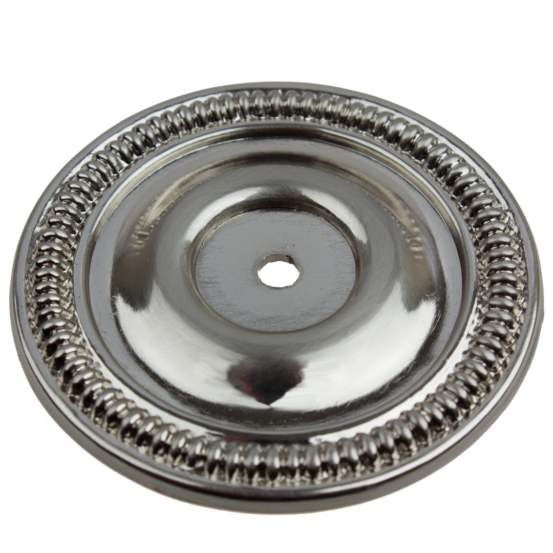 Round Cabinet Knob Backplate GlideRite Hardware Finish: Satin Nickel