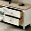 Crédence de rangement en bois massif de style crème américaine 94,49 po-101919450
