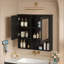 Armoire à pharmacie 30 po 2-en-1, miroir mural avec tablettes réglables et portes à fermeture douce, miroir de rangement haute définition pour meuble-lavabo-963528850