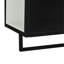 Armoire moderne pour salle de bain avec tablette - rangement fermé 24,21 po noir, porte-serviettes-1956539003