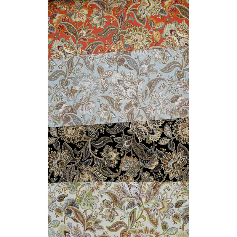 Valpanbk Cotton Blend Room Darkening Curtain Pair, Vintage, 50" W x 96" L
