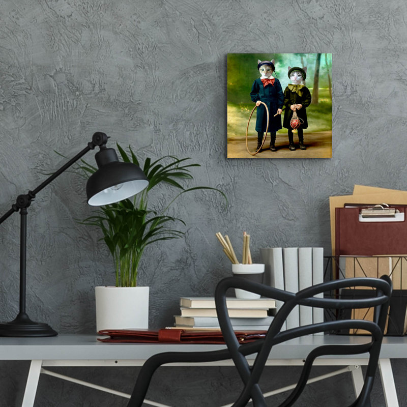 «The Good Kids» par Martine Roch, H 12 po x l 12 po x P 0,13 po