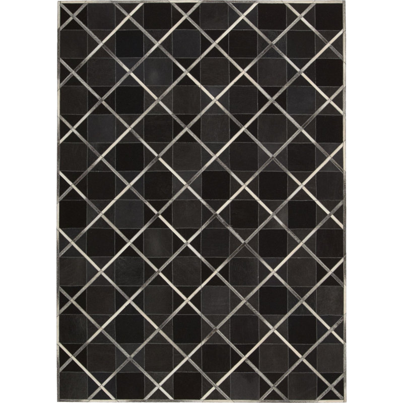 Rosenblatt Cotton Geometric Indoor Rug, Rectangle 8' x 11'