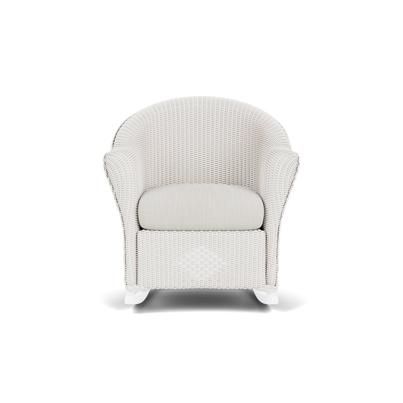 Reflections Outdoor Rocker Chair, Rollo Linen, White