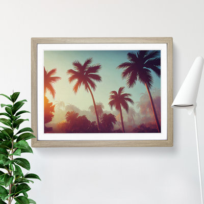 Revered Palm Trees - Single Picture Frame Print