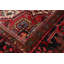 Tapis unique en laine noué à la main de 6 pi 7 po x 8 pi 10 po rouge / ivoire / gris anthracite Jutin