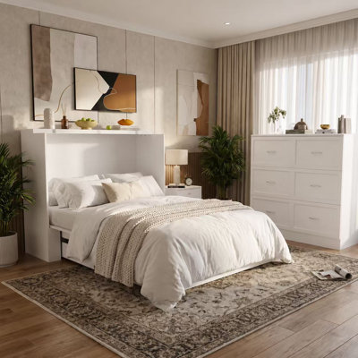 44.4'' W Twin Size Murphy Bed Chest