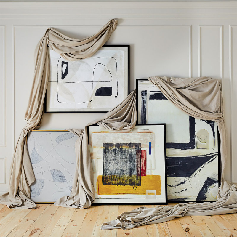 Toile encadrée avec sentier