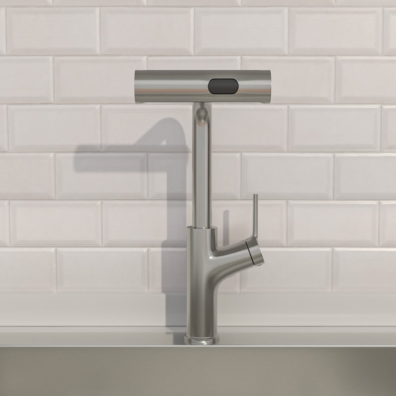 Kitchen Faucets with Pull Down Sprayer for 4 Function Waterfall Kitchen Sink Faucet Stainless Steel Kitchen Faucet
