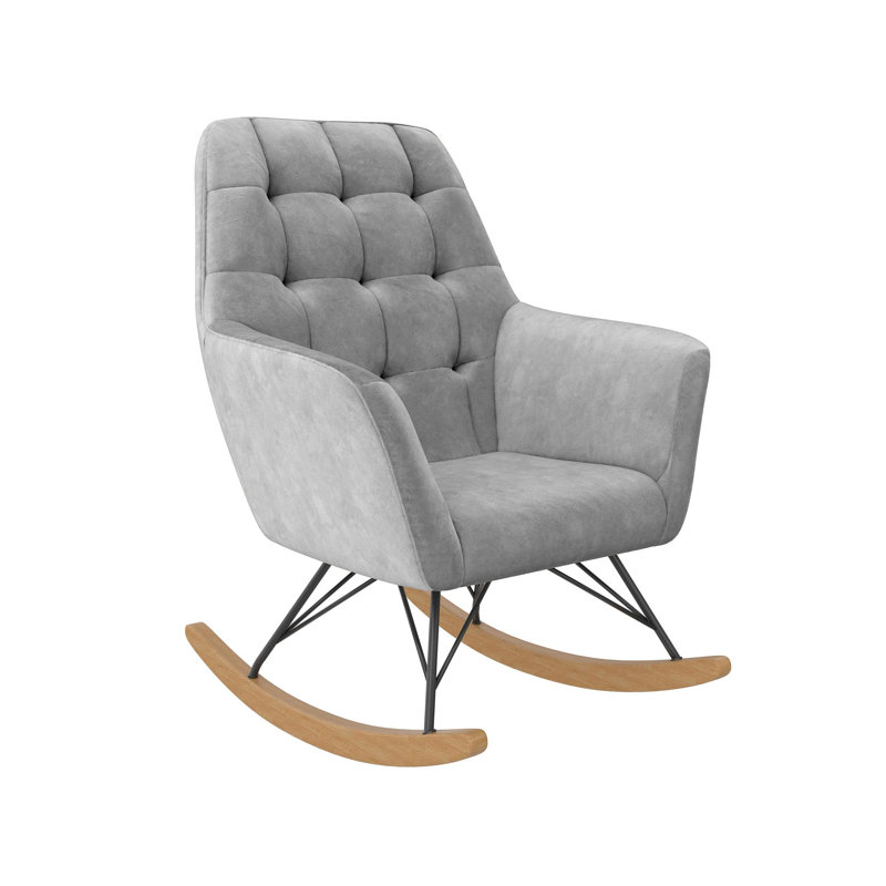 Barbarajean Rocking Chair, Grey
