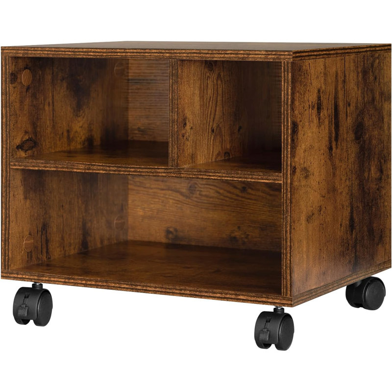 Miriyam 40 cm W 3 -Drawer Filing Cabinet, Vintage Brown
