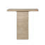 Table basse carrée 35,5 po x 14 po x 35,5 po avec base piédestal