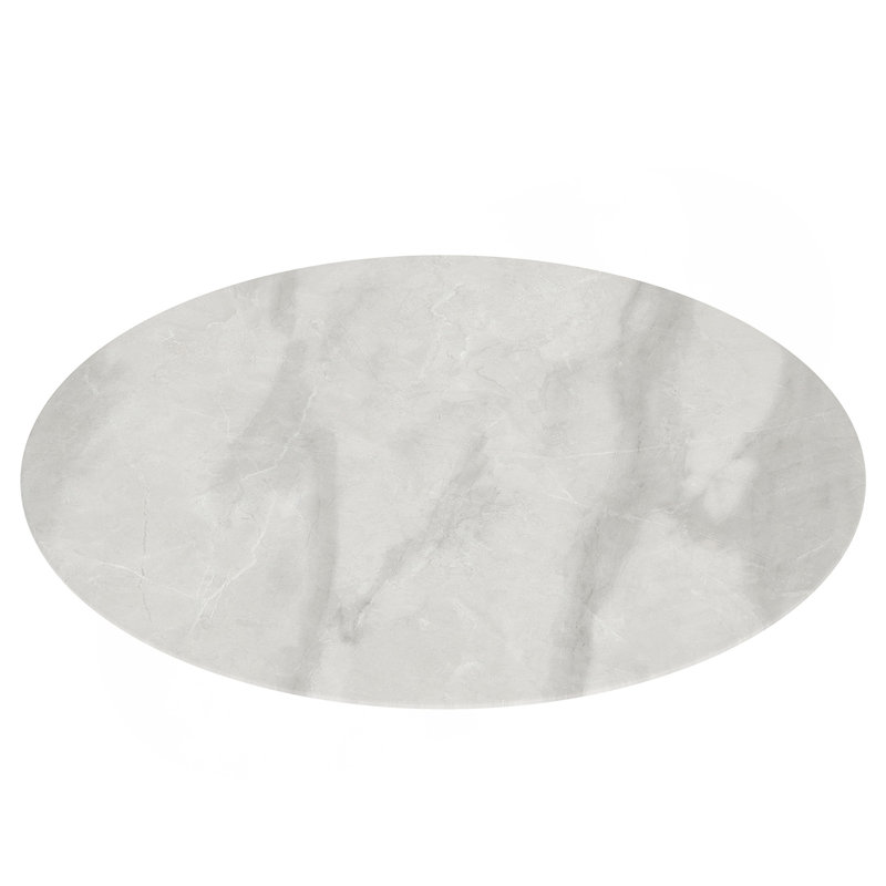 Plateau de table rond en verre trempé de 36 pouces avec design en marbre, plateau de remplacement et de couverture, table de salle à manger grise, table de café, table de patio, convient pour l'intérieur et l'extérieur