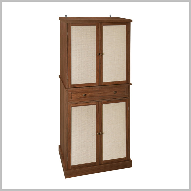 Herto Kitchen Pantry, Brown