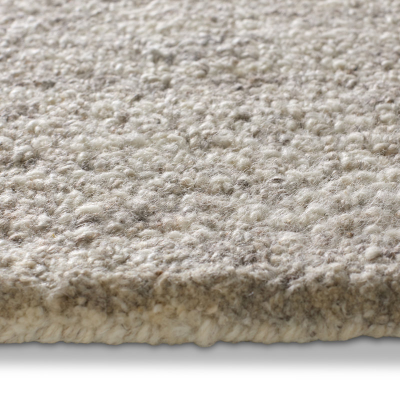 Nehemiah Wool Area Rug in Beige, Rectangle 8' x 10'