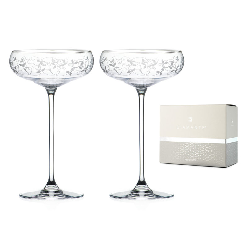 Arabesque 320ml Crystal Coupe Set