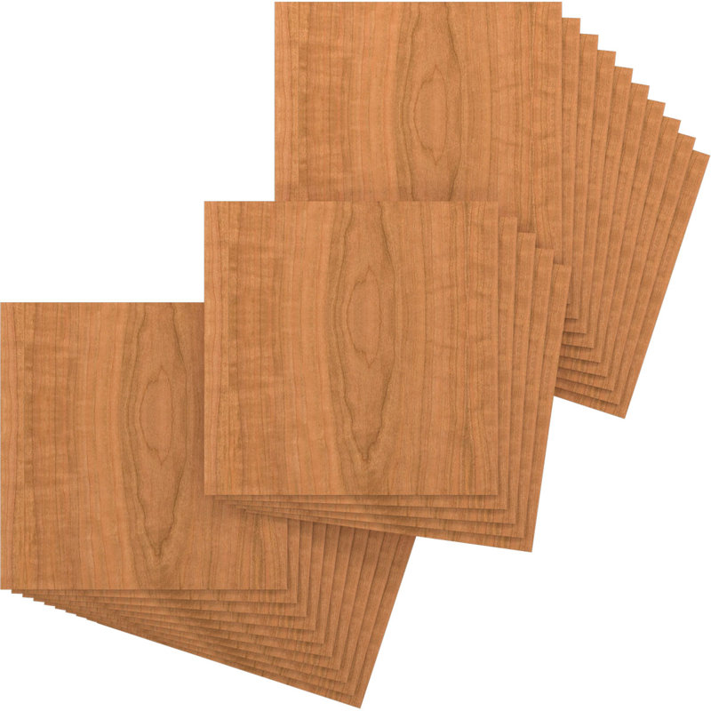 Planches en bois, Cerisier, H 23,75 po x l 23,75 po x P 0,38 po