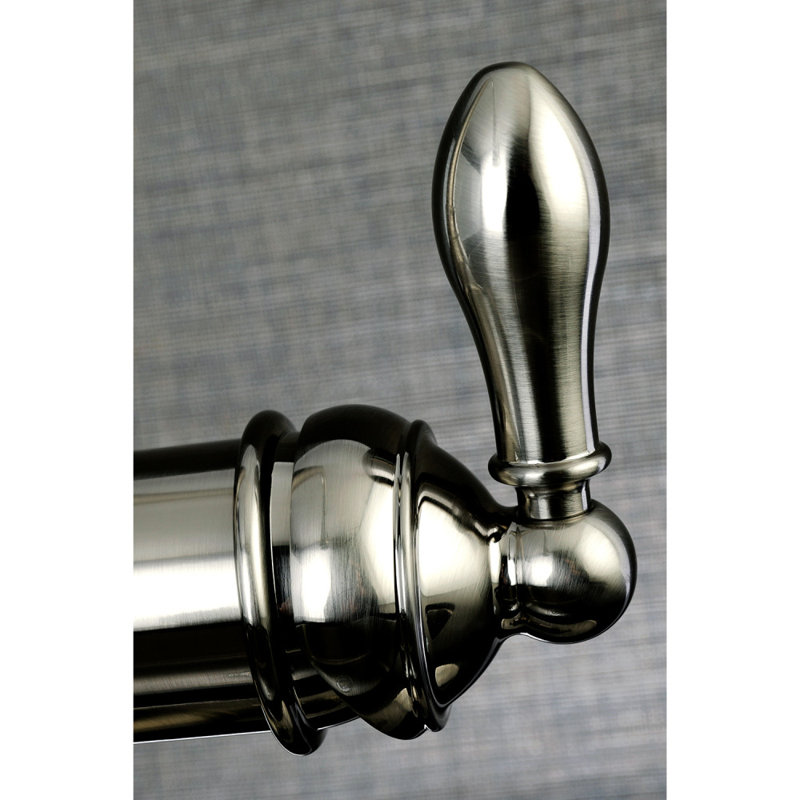 Kingston Brass American Classic Single-Handle Pull-Down Kitchen Faucet, Brushed Nickel