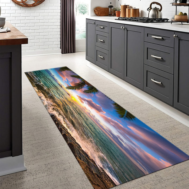 Floral Elegance Non Woven Thin Type Printed Rug with Vibrant Botanical Design for Sophisticated Home Decor