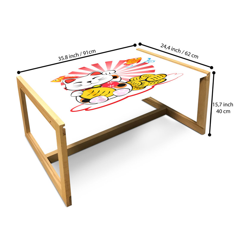 Irvyn Sled Coffee Table, 90cm H x 62cm W x 40cm D