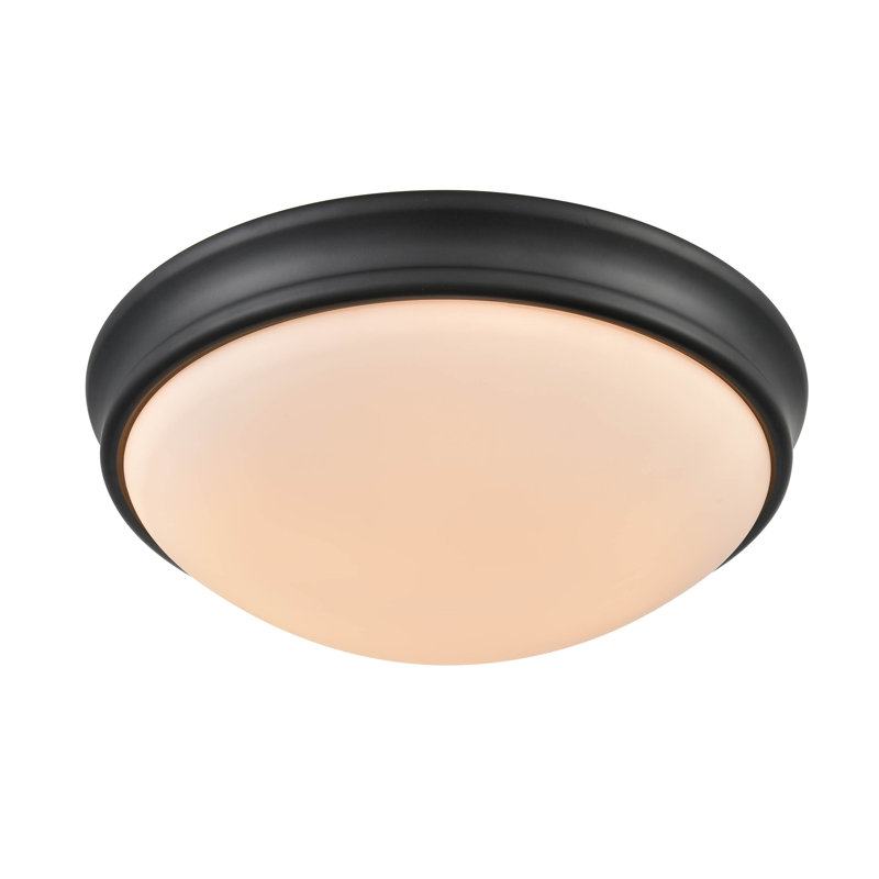 Jefferson Creek Glass Flush Mount, 12"