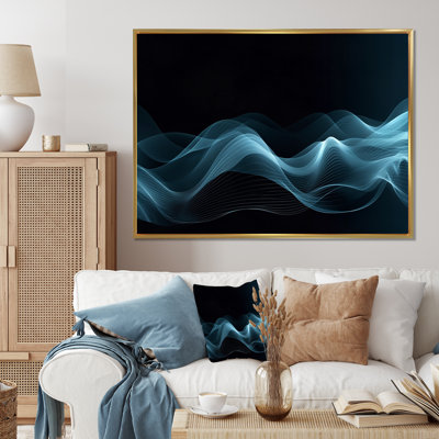 «Blue Black Contemplative Abstraction II», reproduction sur toile