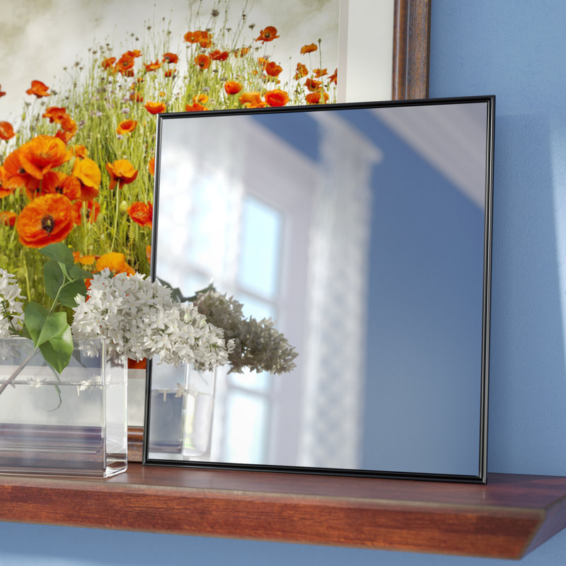 Derosier Metal Flat Mirror, 20" H x 20" W