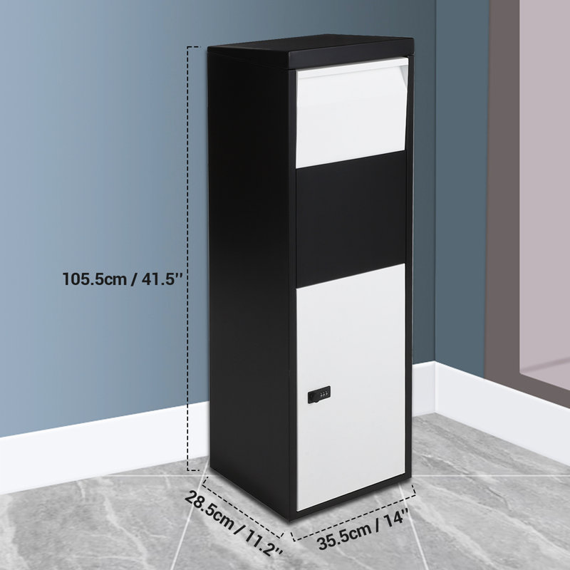 Boîtes de livraison de colis pour l'extérieur, 14 po x 11,2 po x 42 po