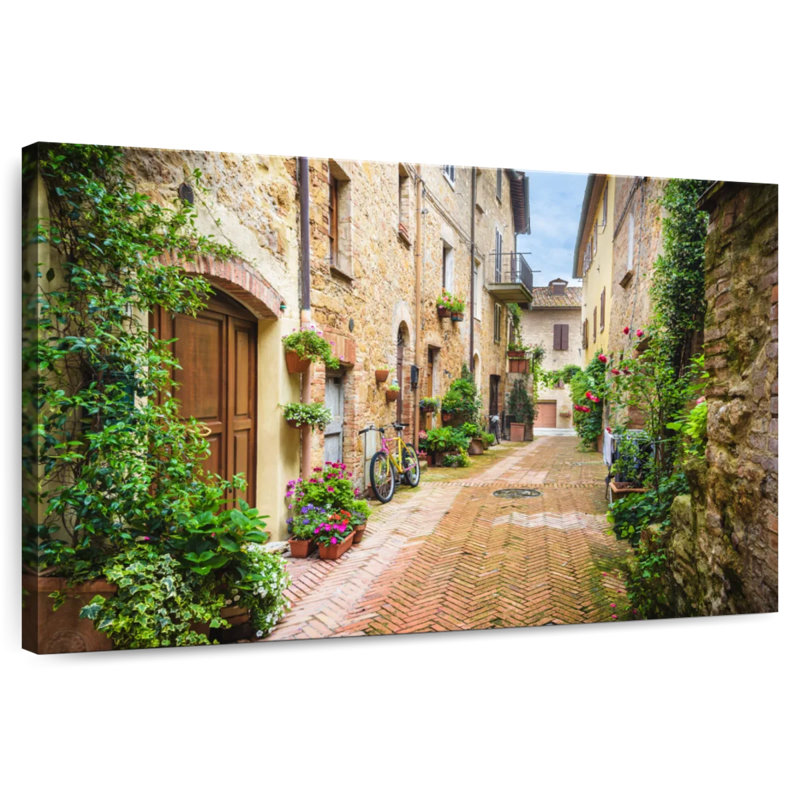 Ravi, pittoresque rue toscane, H 24 po x l 36 po